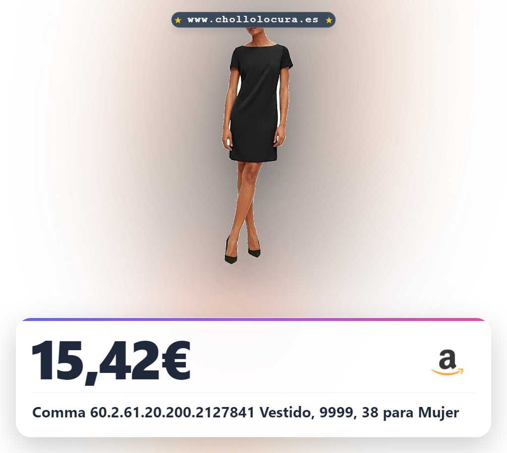 Comma 60.2.61.20.200.2127841 Vestido, 9999, 38 para Mujer