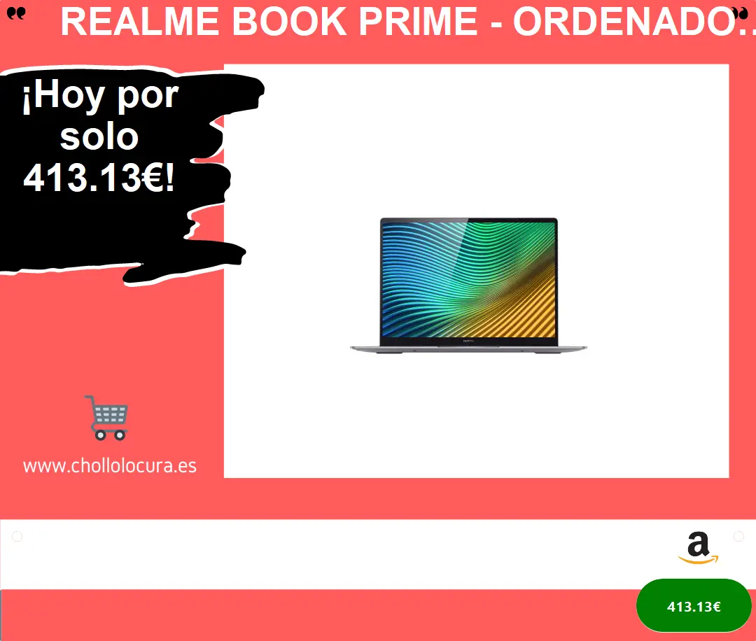 ¡Descubre el ordenador portátil más potente y versátil! Realme Book Prime 14" 2K con Intel Core i5-11320H, 8GB RAM, 512GB SSD y gráficos Iris Xe en gris - ¡Comienza a crear sin límites!