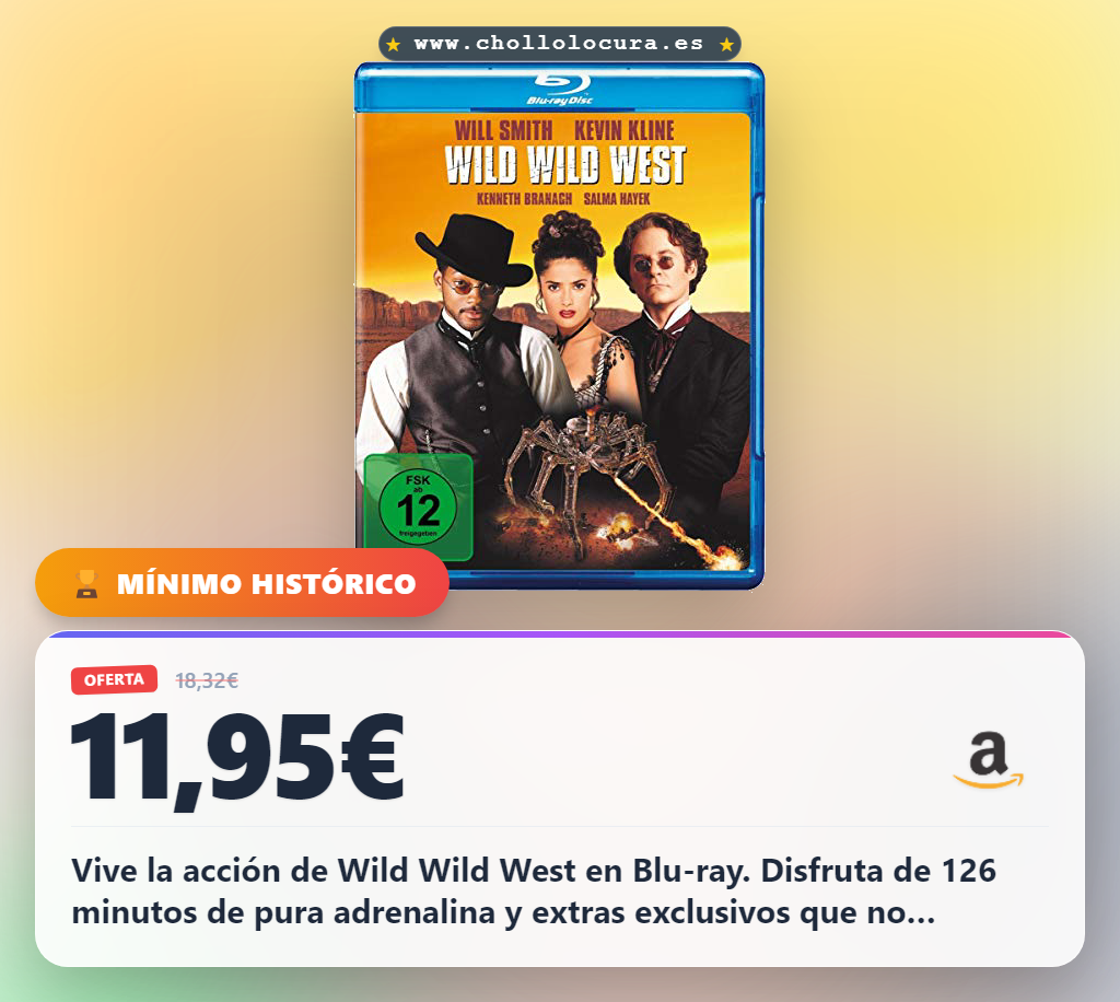 Disfruta Wild West (1999) en Blu-ray. 126 minutos de acción, audio en inglés y extras exclusivos. Aprovecha.