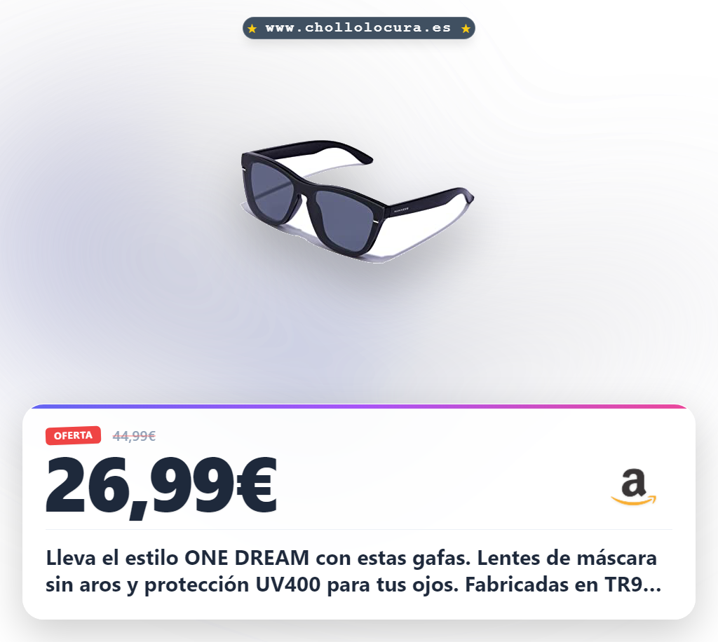 Consigue las gafas de sol ONE DREAM Hawkers en oferta con protección UV400 y montura TR90