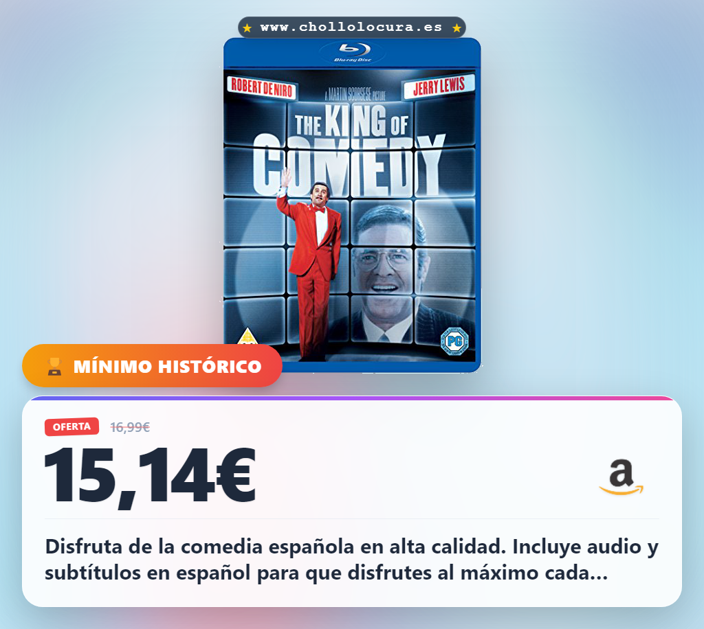Aprovecha King Of Comedy en Blu-ray con audio y subtítulos en español al mejor precio