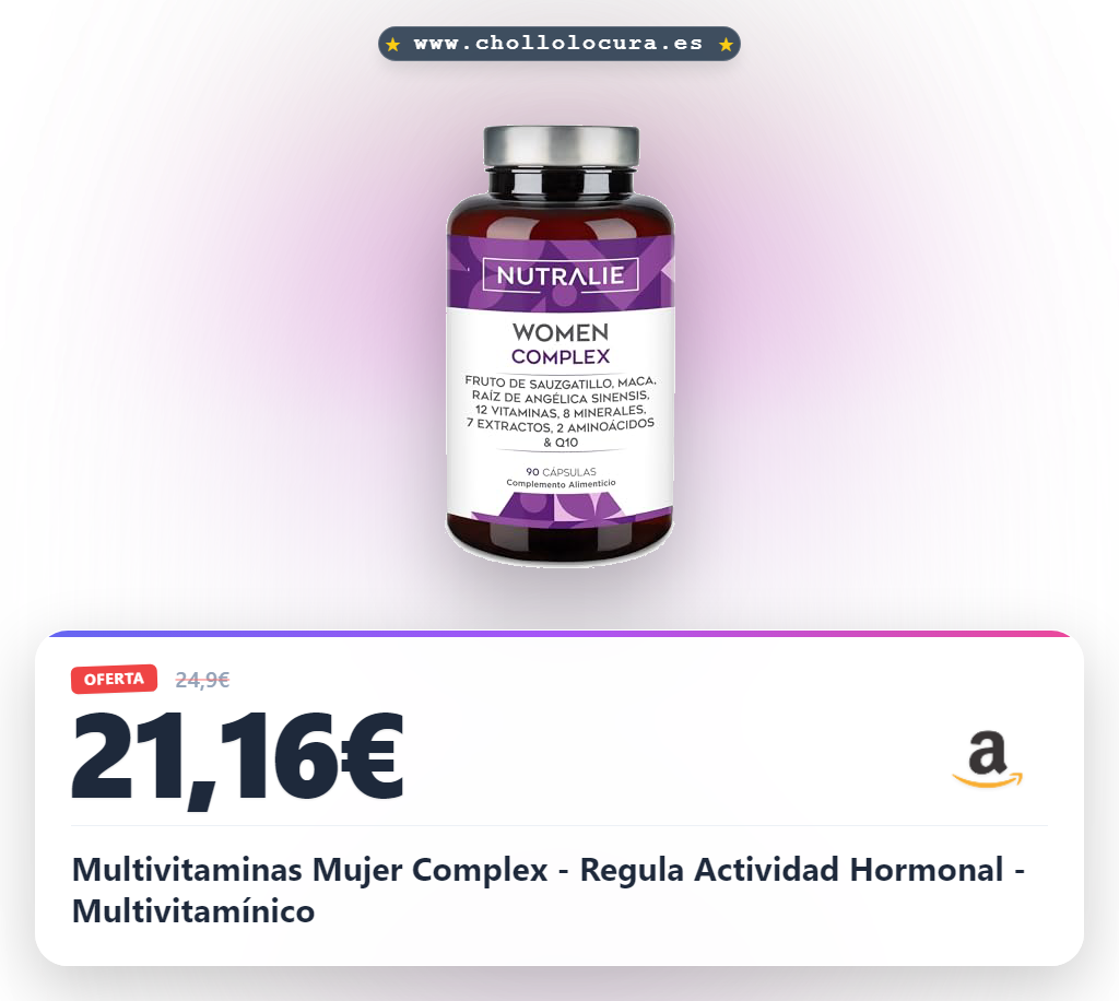Multivitaminas Mujer Complex - Regula Actividad Hormonal - Multivitamínico