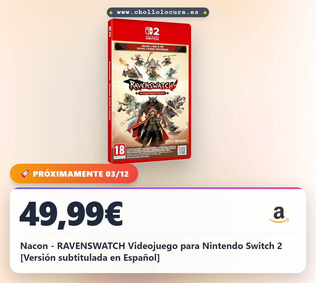Nacon - RAVENSWATCH Videojuego para Nintendo Switch 2 [Versión subtitulada en Español]