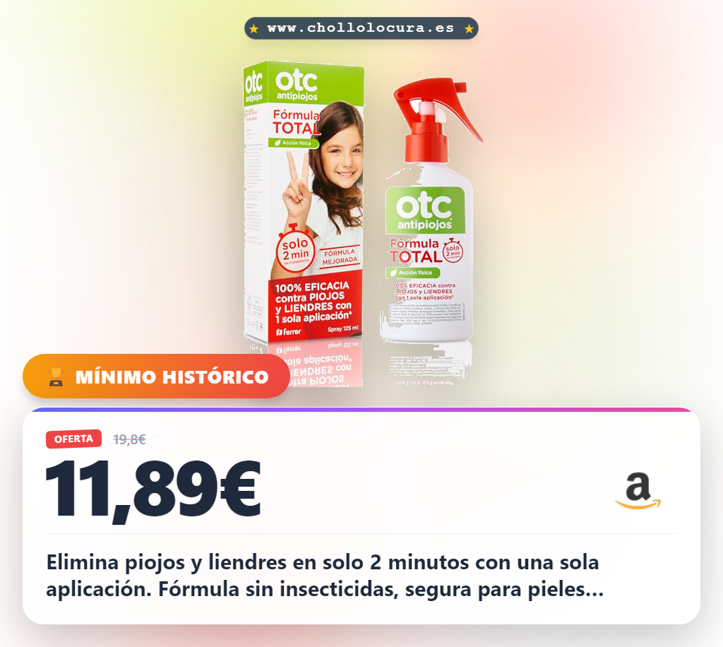 Elimina piojos y liendres en solo 2 minutos con una sola aplicación. Fórmula sin insecticidas, segura para pieles sensibles y sin olores. Protege tu cabello con Dimeticona y Escualano. Un tratamiento eficaz y cómodo para ti.