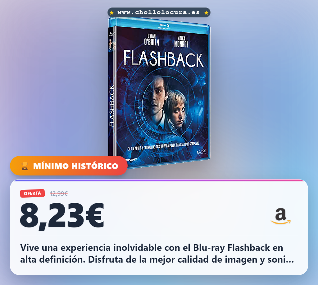 Ahorra en el Blu-ray de Flashback en oferta exclusiva y chollo para disfrutar de alta definición