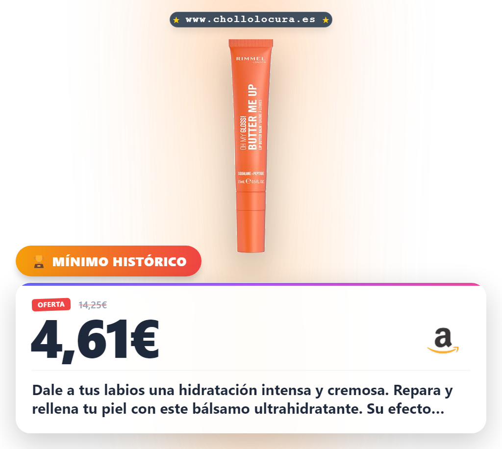 Consigue el bálsamo labial Rimmel London Coral Breeze 005 ultra hidratante y cremoso en oferta histórica