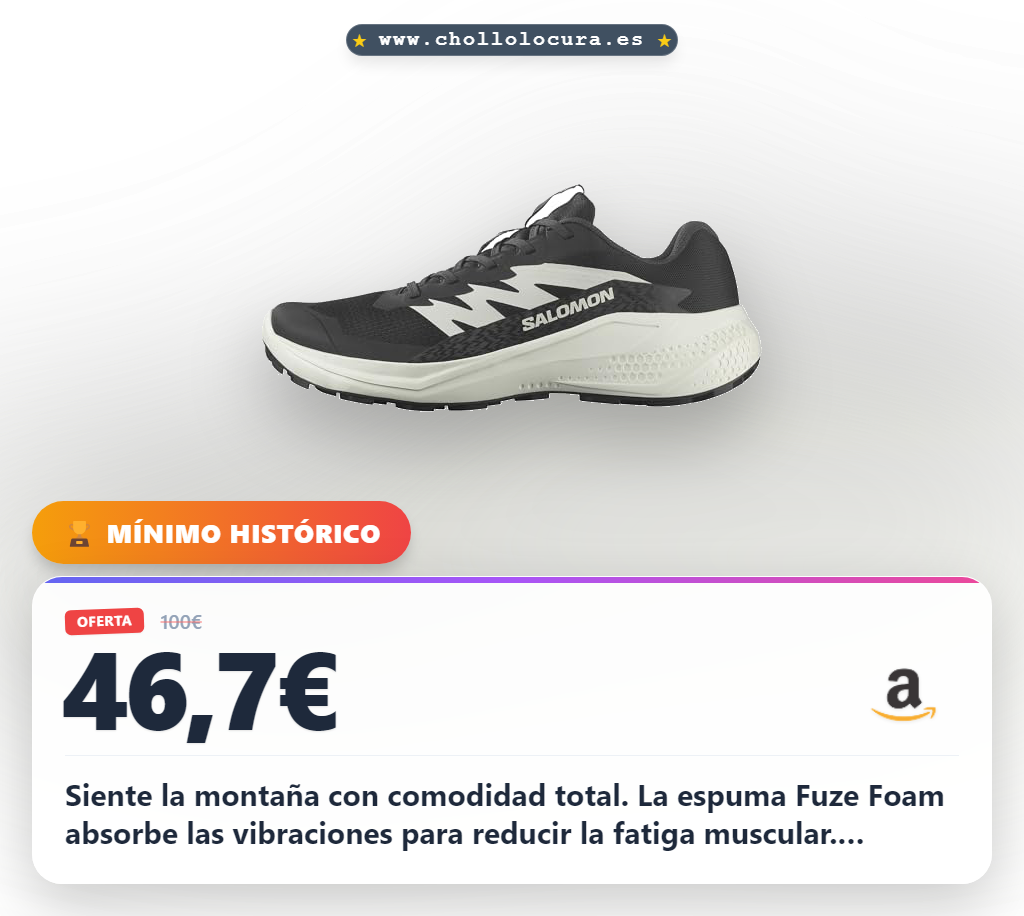 Consigue zapatillas de senderismo Salomon Alphaglide para mujer con amortiguación Fuze Foam y agarre Contagrip