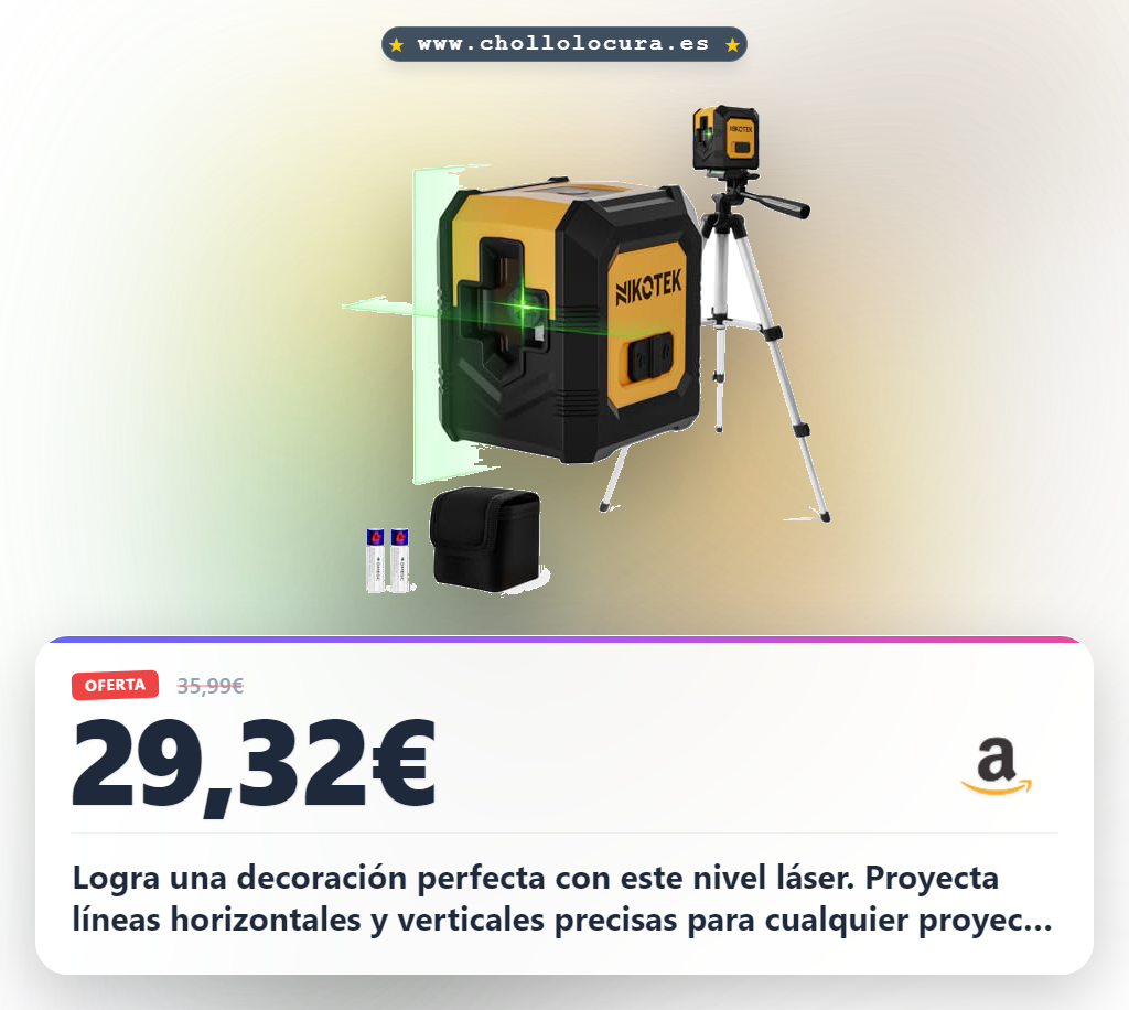 Consigue nivel láser autonivelante verde con trípode para decoración al mejor precio en oferta