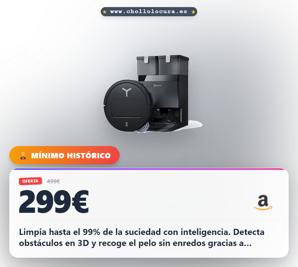 Aprovecha el robot aspirador y fregado DEEBOT T50 Omni con AIVI 3D y ZeroTangle 3.0 al mejor precio