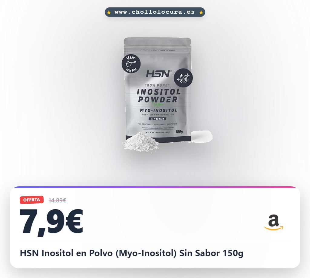 HSN Inositol en Polvo (Myo-Inositol) Sin Sabor 150g