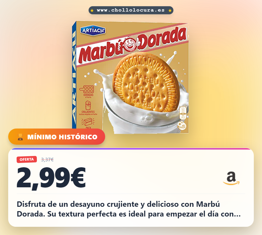 Aprovecha la harina Marbú Dorada 600g con textura crujiente ideal para el desayuno al mejor precio