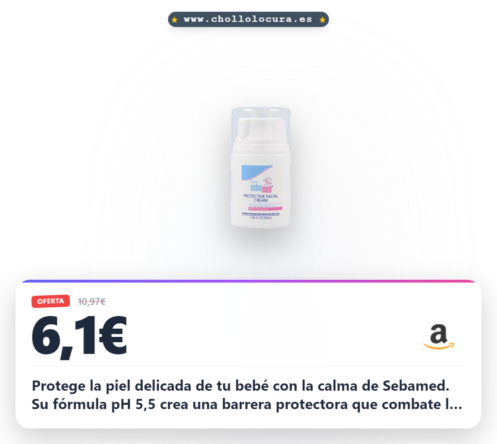 Llévate la crema facial Sebamed para bebés con pH 5,5 y protección total. Cuidado suave para piel delicada.