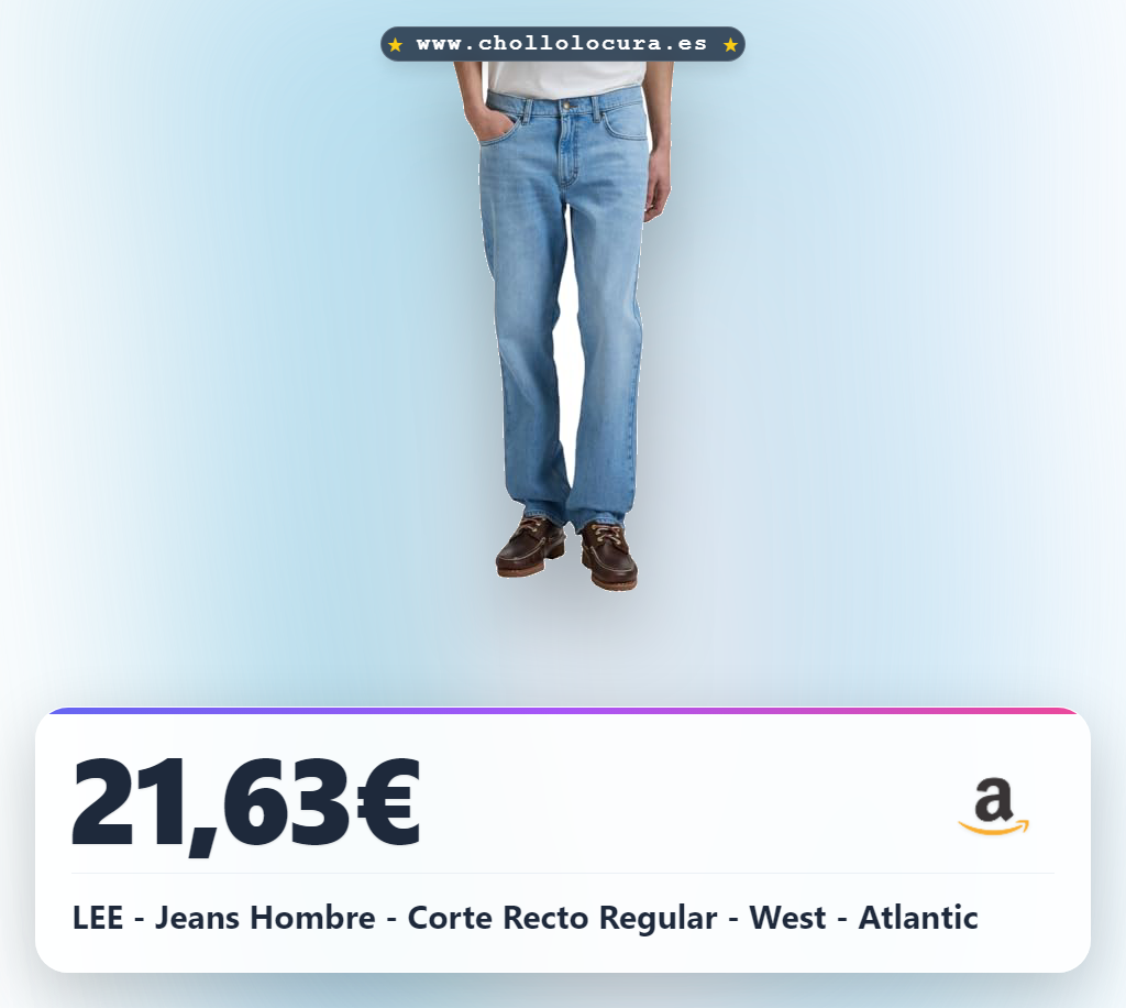 LEE - Jeans Hombre - Corte Recto Regular - West - Atlantic