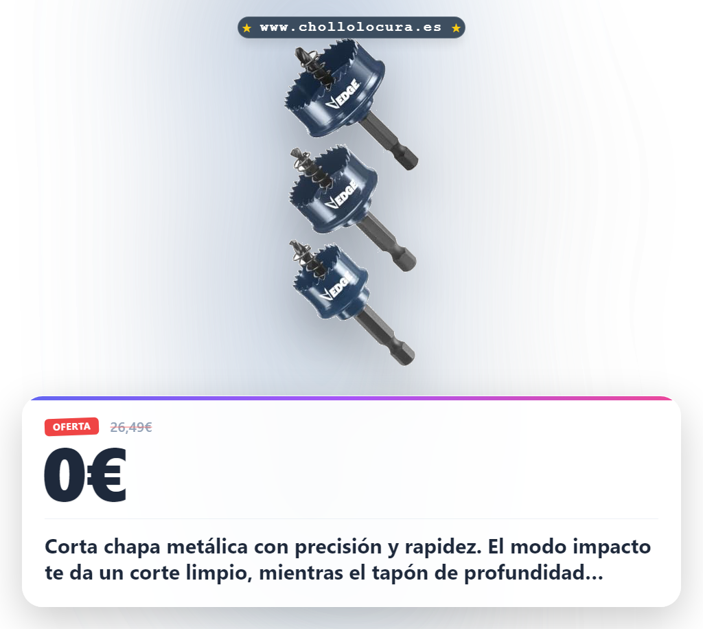 Consigue el juego de sierras Bosch htws para corte limpio en chapa metálica al mejor precio del año