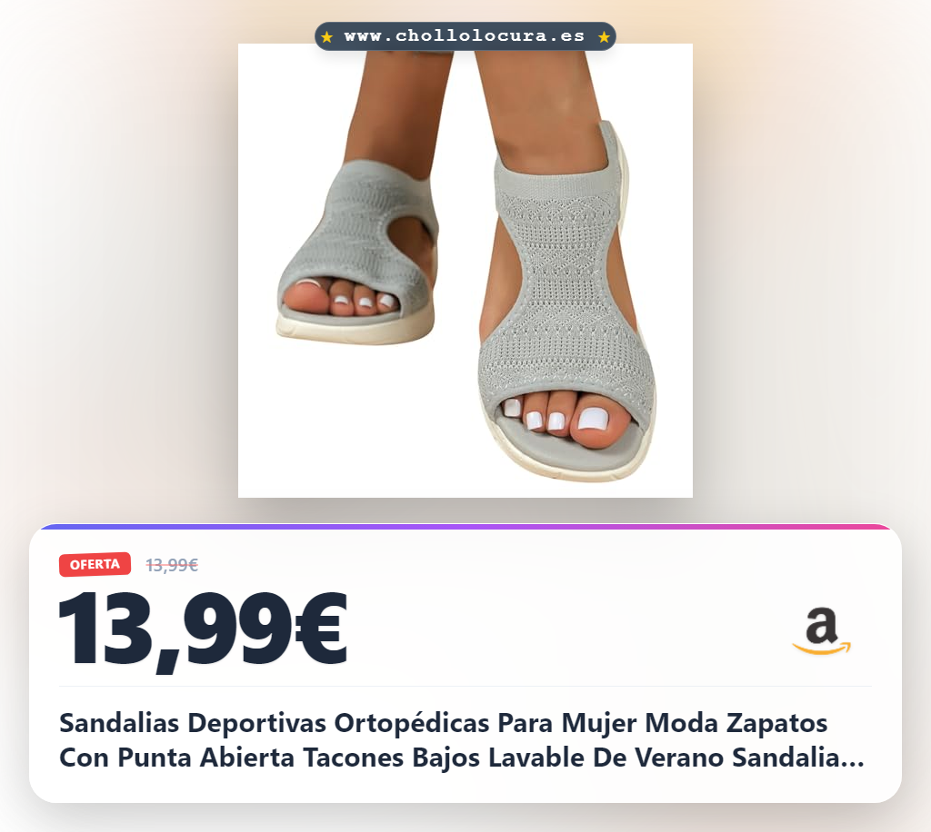 Sandalias Deportivas Ortopédicas Para Mujer Moda Zapatos Con Punta Abierta Tacones Bajos Lavable De Verano Sandalia Para Caminar Ligero Y Cómodo