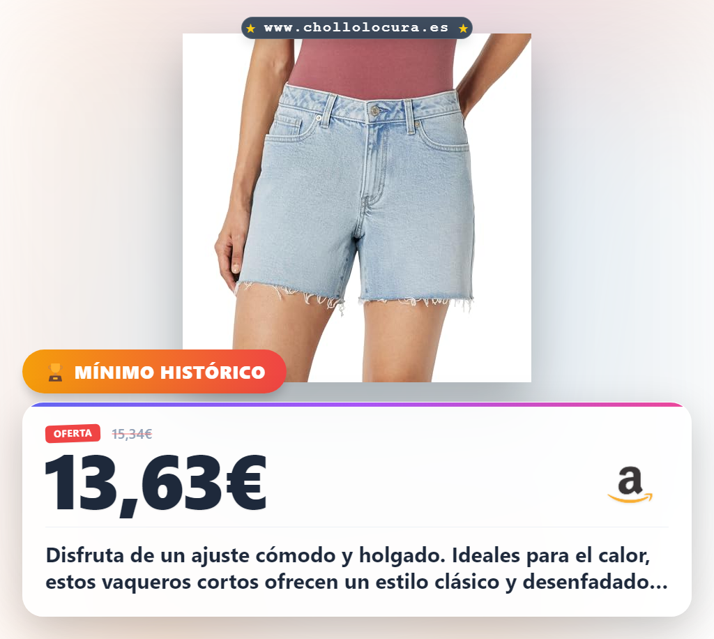 Disfruta de un ajuste cómodo y holgado. Ideales para el calor, estos vaqueros cortos ofrecen un estilo clásico y desenfadado. Su mezcla de algodón asegura durabilidad y comodidad para tu día a día.