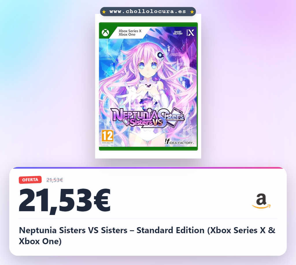 Aprovecha Neptunia Sisters VS Sisters Standard Edition para Xbox Series X y One en oferta histórica