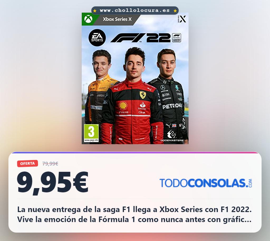 Aprovecha la nueva entrega F1 2022 para Xbox Series y vive la emoción de la Fórmula 1 con gráficos impresionantes