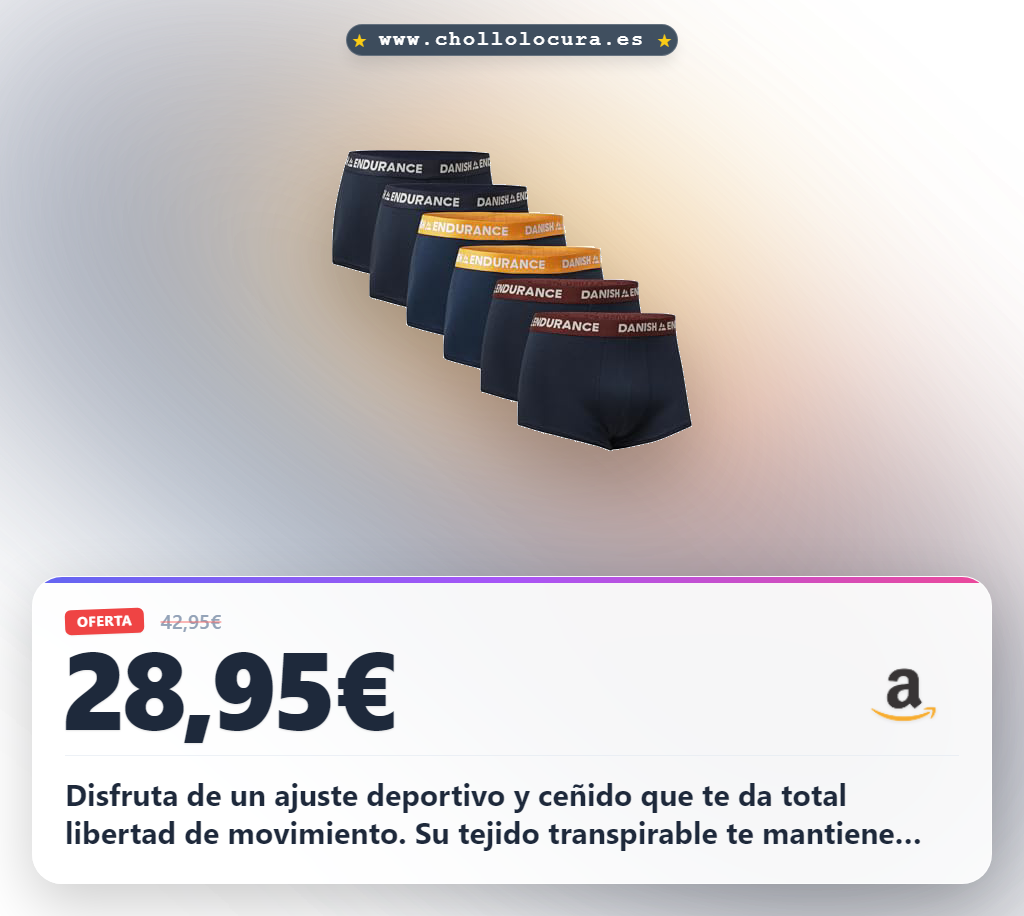 Aprovecha estos calzoncillos hombre deportivos de Dinamarca en multipack XL al mejor precio por la comodidad y transpirabilidad