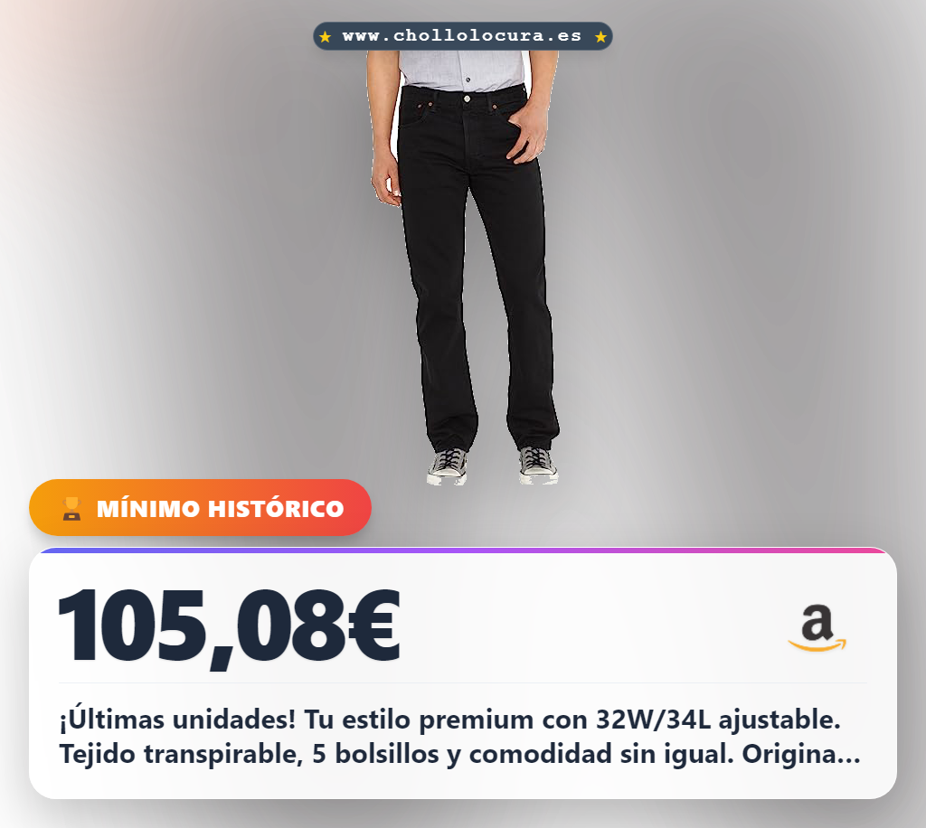 Levi's 511 Slim v5, Jeans Hombre, Black Black Rinse, 32W / 34L