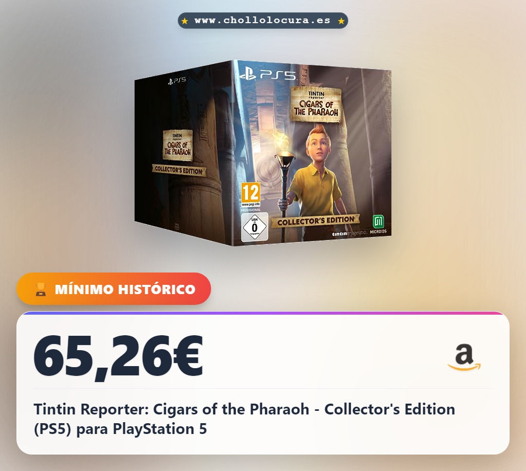 Tintin Reporter: Cigars of the Pharaoh - Collector's Edition (PS5) para PlayStation 5