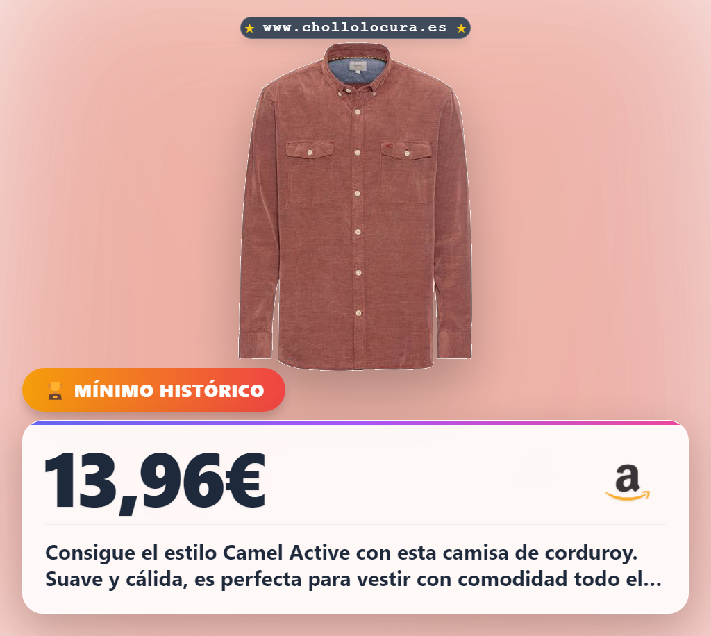 Consigue camisa de corduroy roja para hombre con manga larga y corte regular en oferta histórica