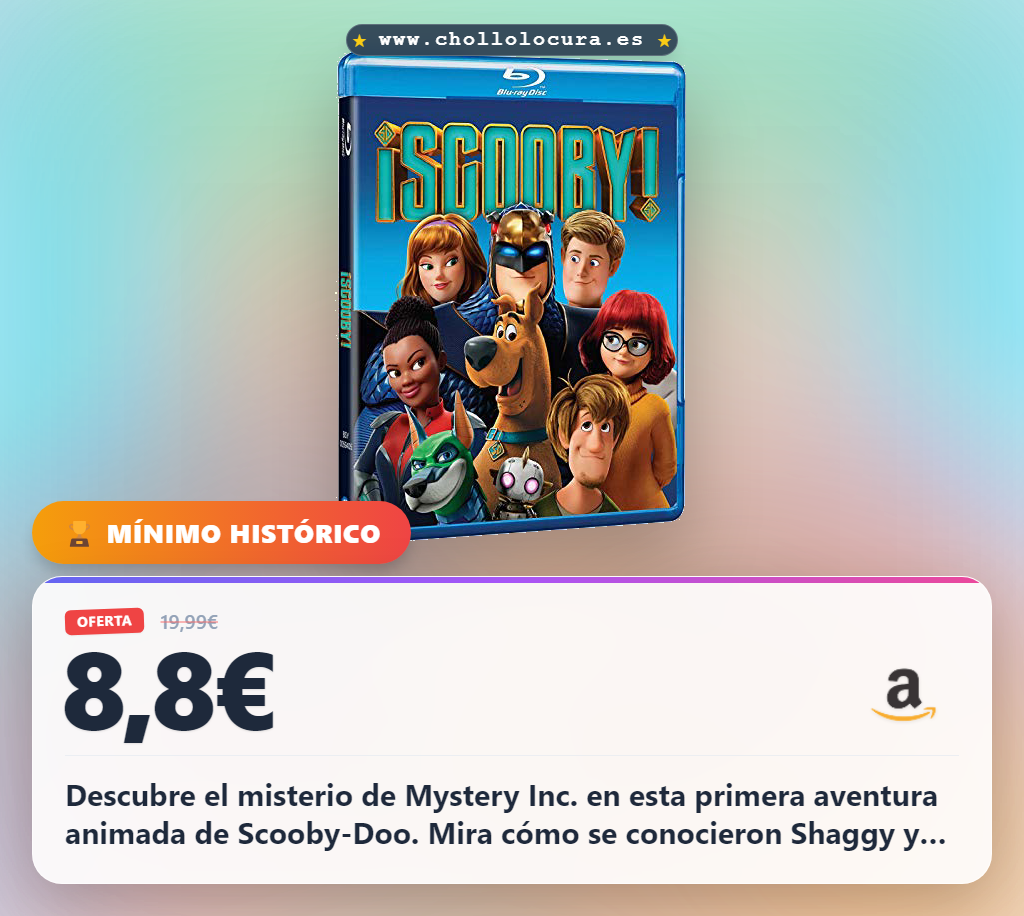 Disfruta de la primera aventura animada de Scooby-Doo Blu-ray: el misterio de Mystery Inc. en oferta.