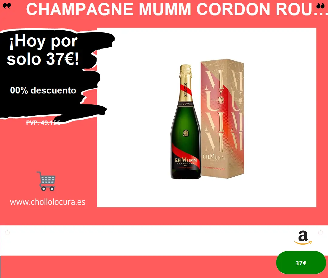 Champagne Mumm Cordon Rouge: El Vino de Lujo con Estuche