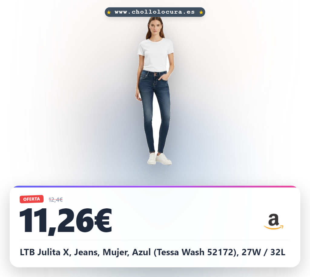 LTB Julita X, Jeans, Mujer, Azul (Tessa Wash 52172), 27W / 32L
