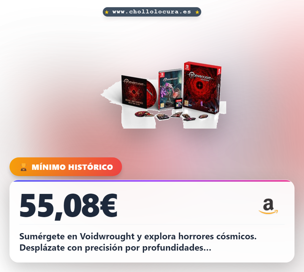 Aprovecha Voidwrought Edición Coleccionista NSW para Nintendo Switch con horrores cósmicos y tesoros