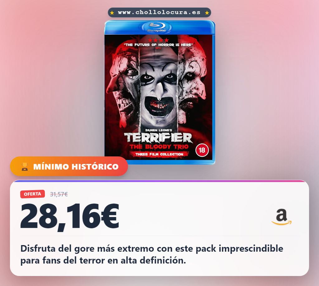 Pack Terrifier: Las 3 Películas de Terror en Blu-ray que No Te Puedes Perder
