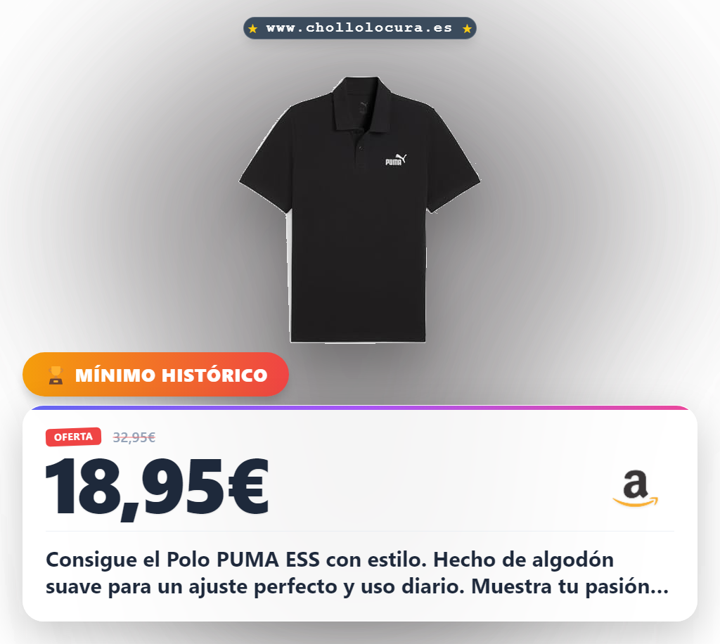 Consigue la Polo PUMA ESS No. 1 Logo para hombre en oferta al mejor precio