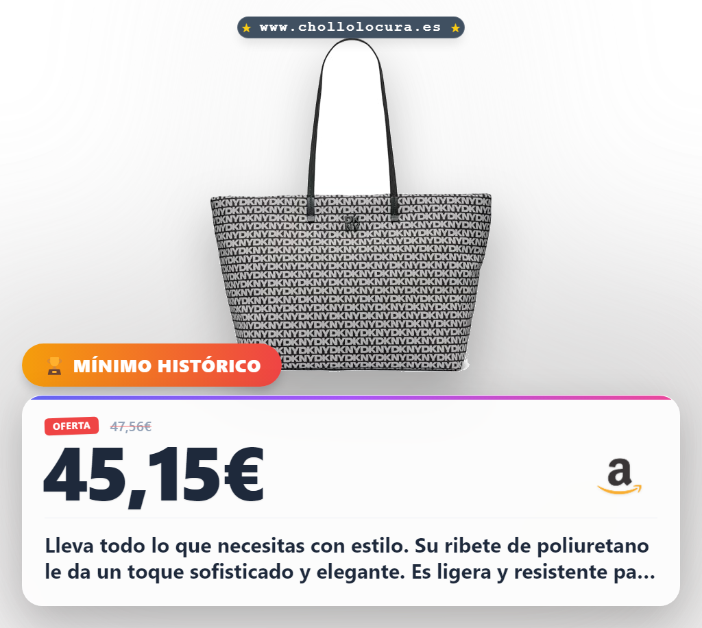 Consigue la bolsa tote DKNY Jenny en poliéster con ribete de poliuretano elegante y gran capacidad