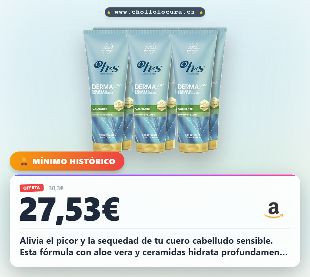 Consigue el acondicionador DermaXPro para aliviar picor y caspa. Hidrata tu cuero cabelludo seco y sensible.