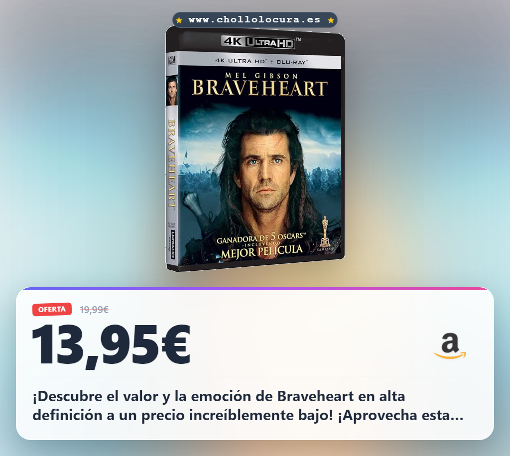 Braveheart Blu-Ray UHD al Mejor Precio
