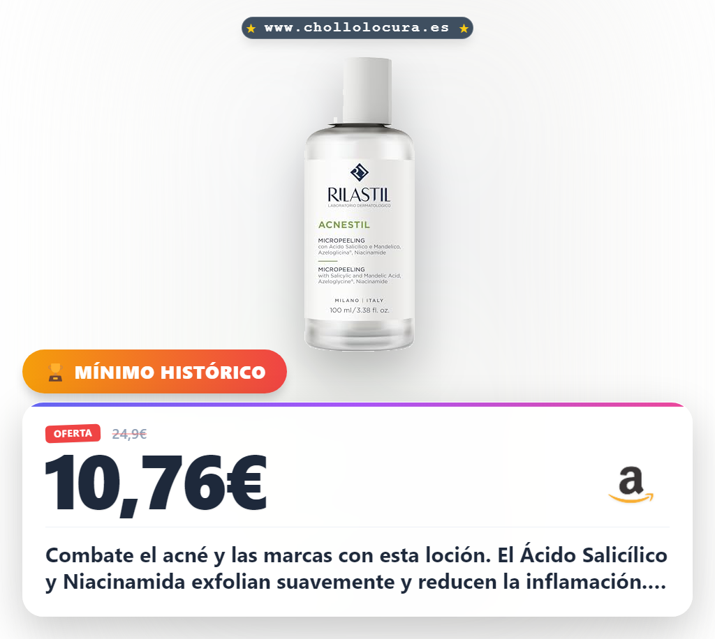 Aprovecha el Rilastil Micropeeling con Ácido Salicílico y Niacinamida para combatir el acné y marcas