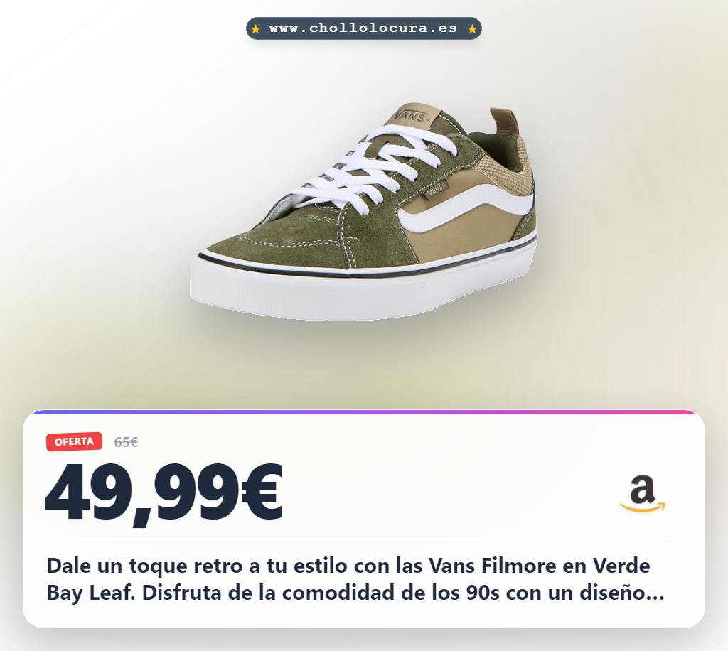 Obtén las Vans Filmore Zapatillas Hombre Verde Bay Leaf: estilo retro 90s al mejor precio