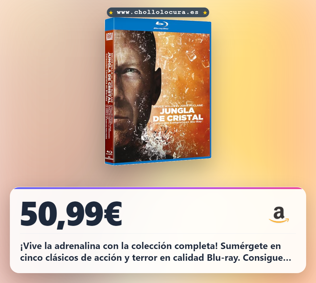Consigue la colección completa de Jungla de Cristal Die Hard Pack 5 Blu-ray en oferta
