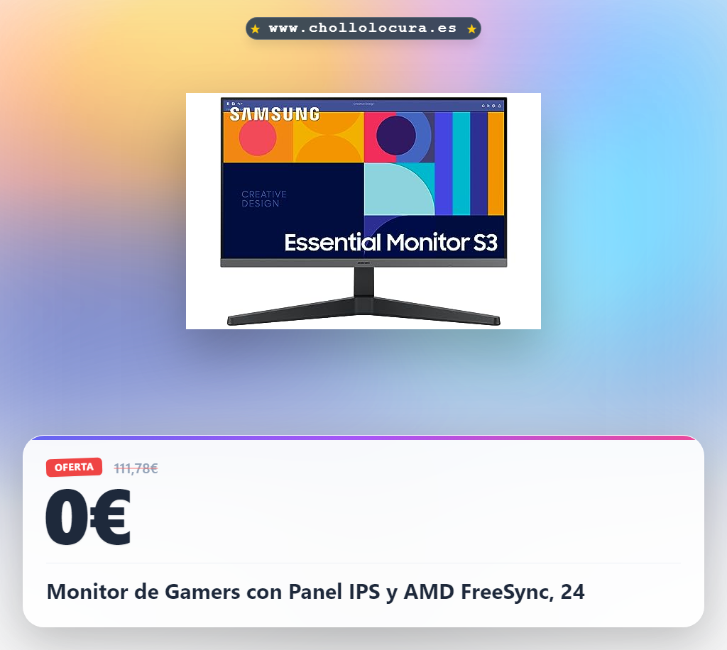 Monitor de Gamers con Panel IPS y AMD FreeSync, 24
