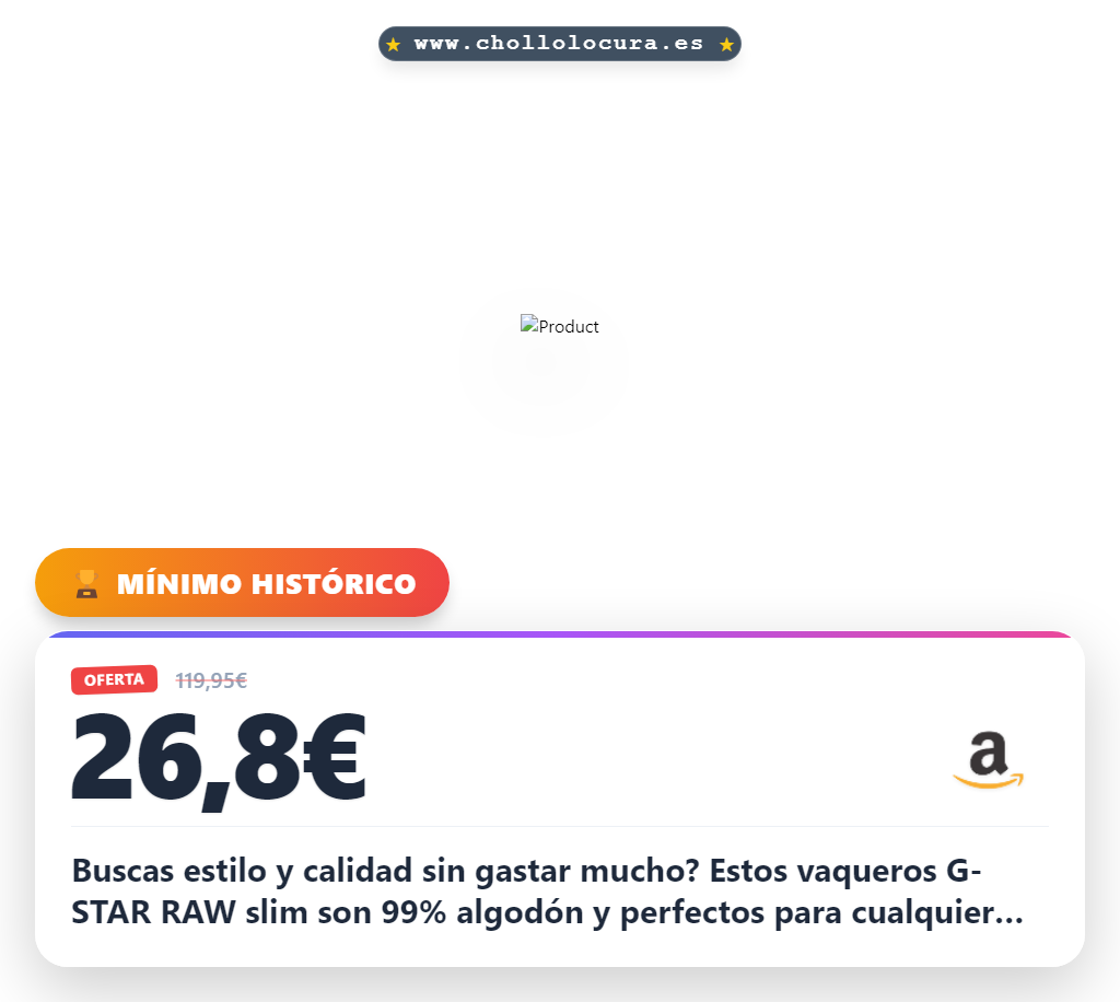 Aprovecha los vaqueros G-STAR RAW 3301 Slim Fit Antic Charcoal de 99% algodón al mejor precio