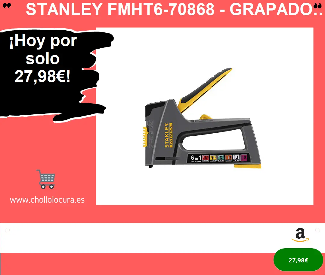 STANLEY FMHT6-70868 - Grapadora 6 en 1
