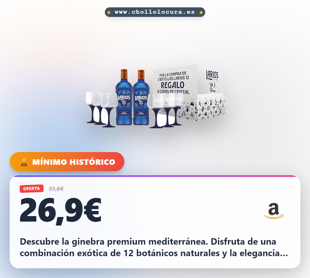 Adquiere ginebra premium mediterránea con 12 botánicos exóticos y flor de azahar en oferta histórica