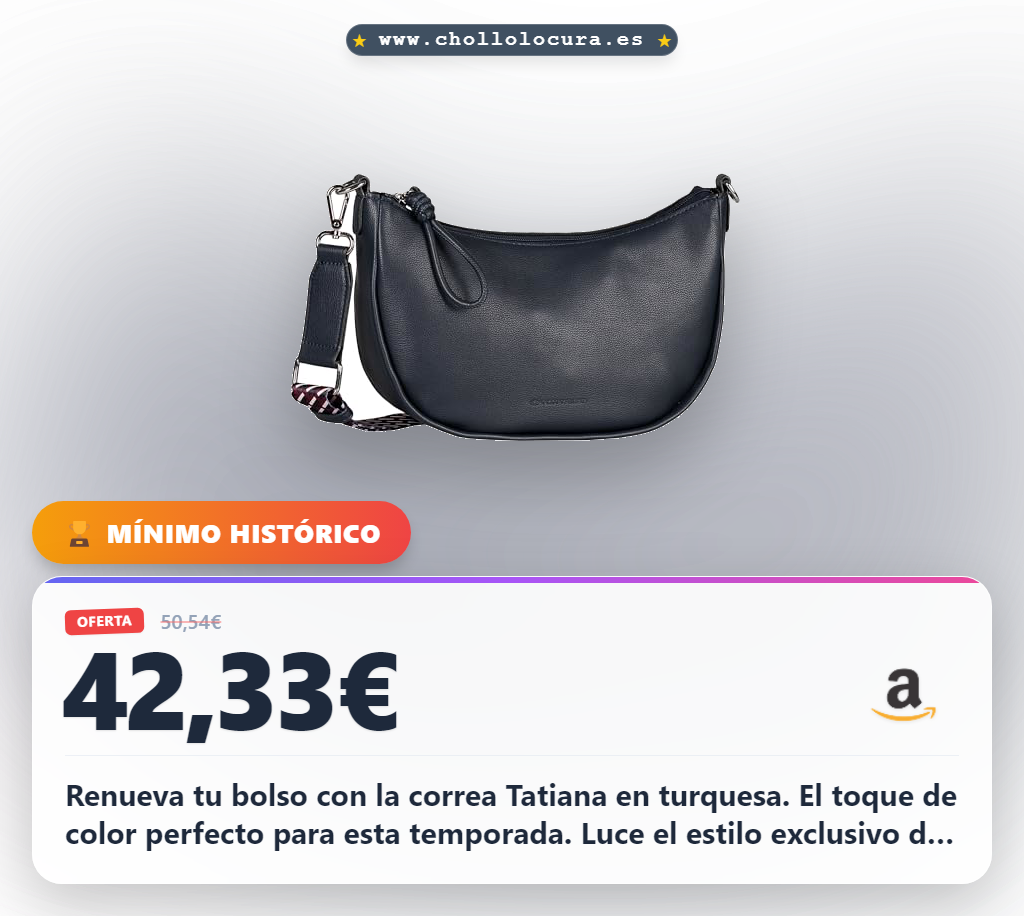 Encuentra la correa de bolso TOM TAILOR Tatiana en turquesa para mujer con estilo Primavera/Verano 2026 al mejor precio.