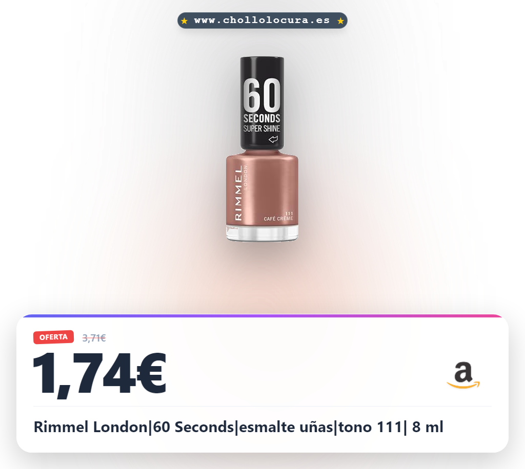 Rimmel London|60 Seconds|esmalte uñas|tono 111| 8 ml
