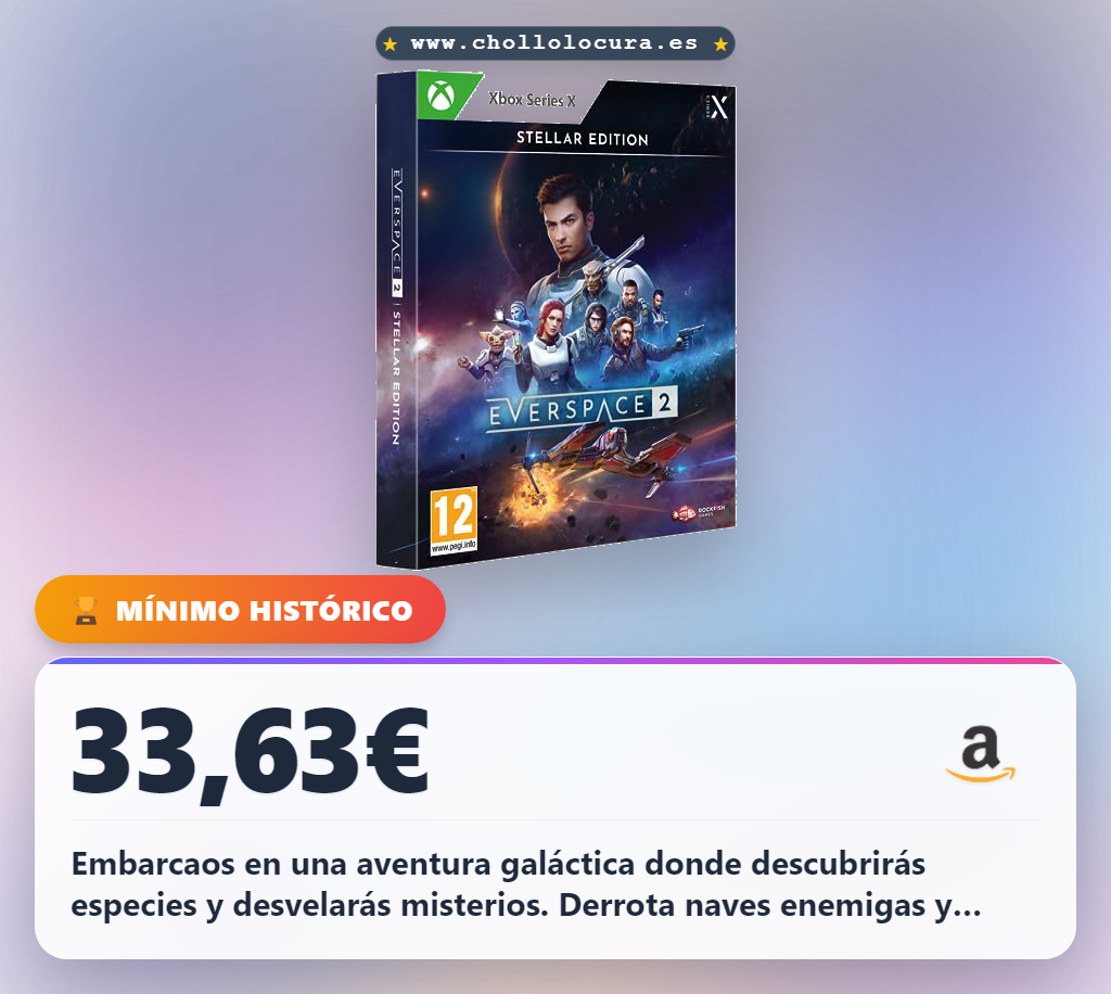 Aprovecha la edición limitada Everspace 2 Stellar Edition con SteelBook y arte exclusivo de exploración galáctica