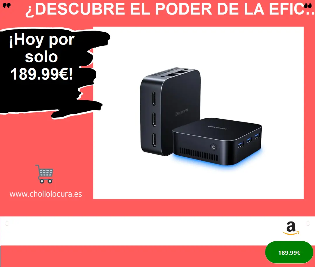 ¿Descubre el poder de la eficiencia y el rendimiento con Blackview MP80 Mini PC? ¡La innovadora solución para tu trabajo, entretenimiento y más!