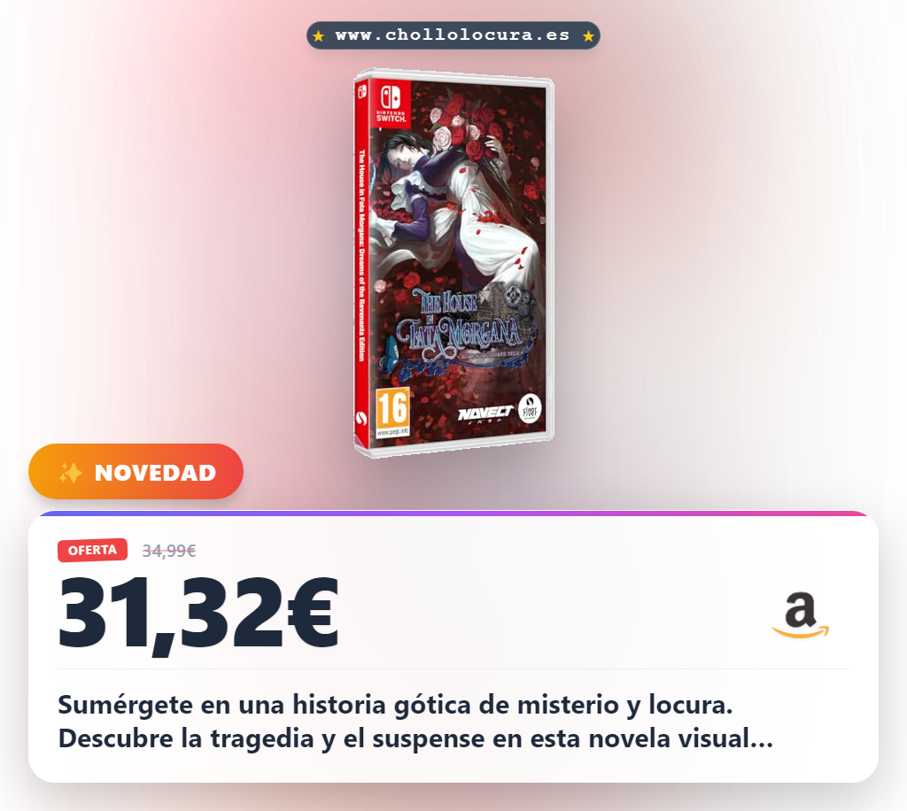 Disfruta la historia gótica de misterio y locura en la mansión maldita en oferta limitada