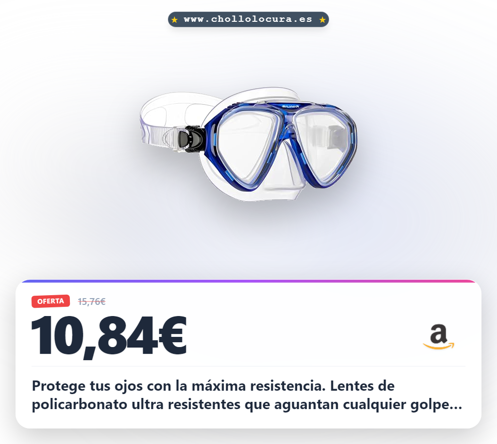Encuentra la Salvimar Versión 2 con lentes de policarbonato ultra resistentes y ajuste rápido a precio de chollo