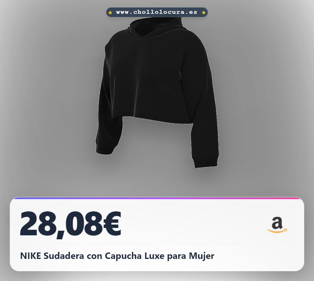 NIKE Sudadera con Capucha Luxe para Mujer