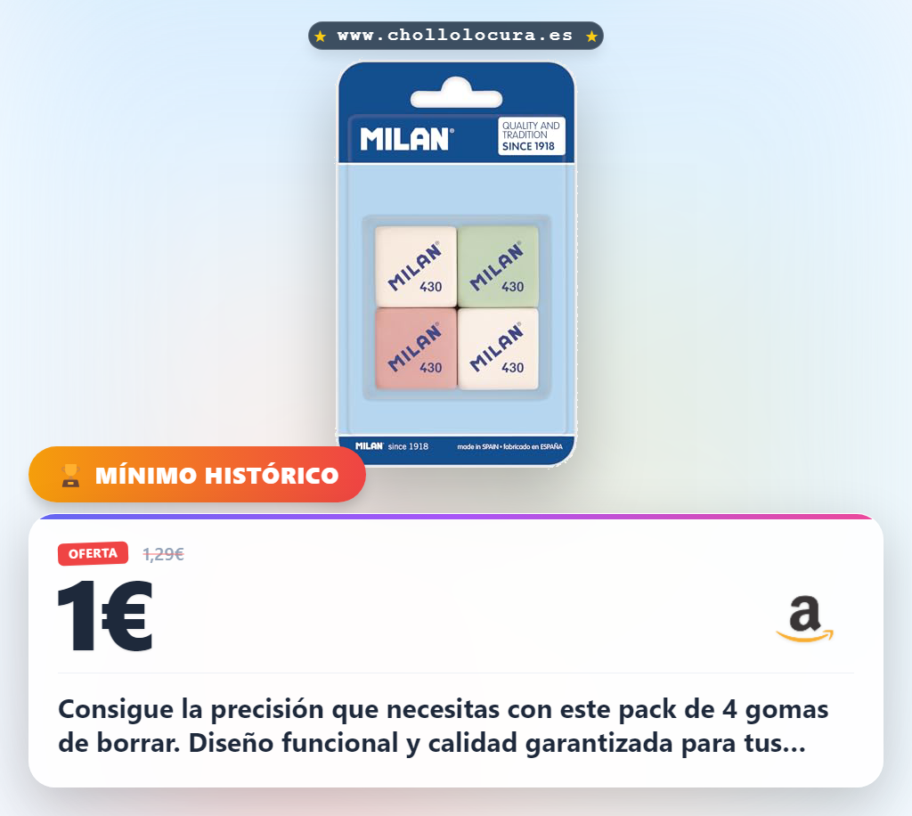 Consigue la precisión que necesitas con este pack de 4 gomas de borrar. Diseño funcional y calidad garantizada para tus estudios y tareas diarias. La herramienta perfecta para que trabajes sin preocupaciones.